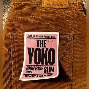 Denim Forum Yoko Slim Straight Corduroy